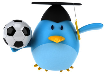 Blue bird - 3D Illustration