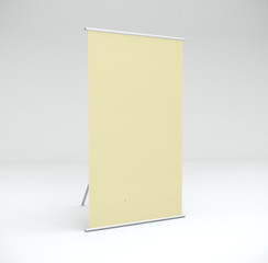 Blank poster in room.