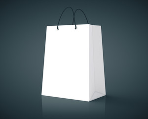 White paper shopping bag