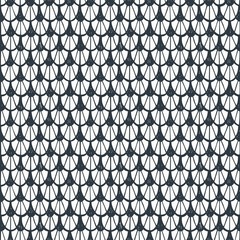 Fototapeta premium Abstract seamless pattern, dark silhouette on light background. Vector hand drawn illustration