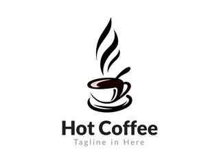 Hot coffee logo design inspiration