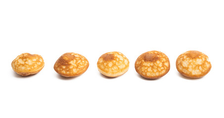 Fototapeta na wymiar small pancakes Isolated