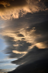 Abstract detail of clouds in the sky