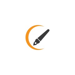Pen logo illustration vector