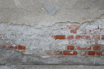 Muro in mattoni di argilla - vintage