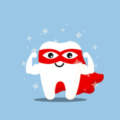 Dental personage vector illustration.