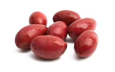 red olives isolated
