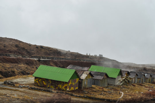 nathang valley house in the mountains