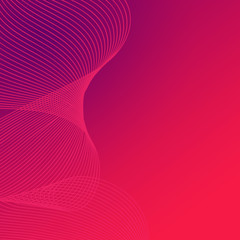 Gradient silk wave and circle background