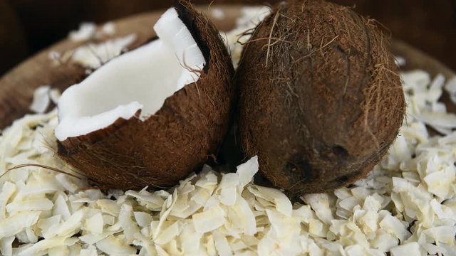 Rotating Coconut Chips (seamless loopable)
