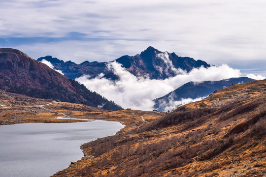 zuluk elephant lake in the mountains
