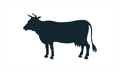  Cow vector icon .Perfect  pictogram illustration on white background.