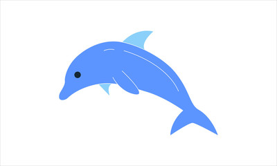 Dolphin icon isolated vector image