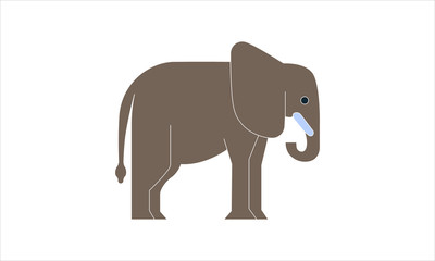 Elephant icon for wildlife and nature-related content
