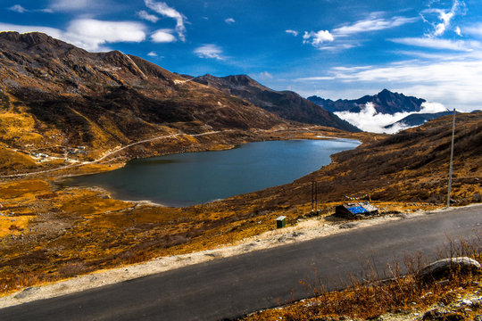 zuluk elephant lake in the mountains