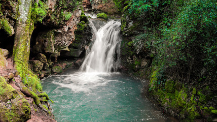 Fototapeta na wymiar Waterfall in Mill Creek,Andalucia