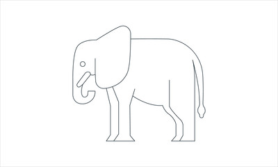 Elephant icon for wildlife and nature-related content