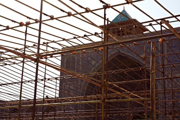 Bauarbeiten Naqsch-e Dschahan Isfahan Iran