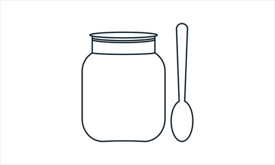 Baby food icon for infant nutrition