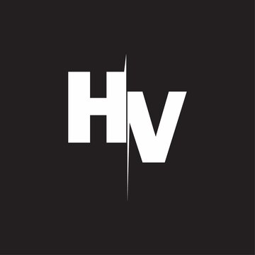 HV Logo Letters black background
