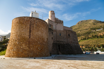  ancient Castle in the seaside town of Castellammare del Golfo, Sicily