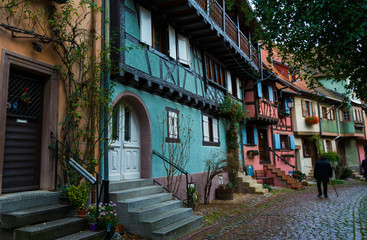 Fototapeta na wymiar Alsace Colourful Homes
