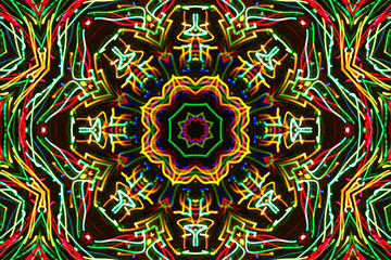 Bright abstract colorful luminous pattern