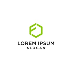 F logo creative simple premium