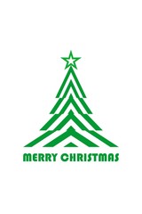 MERRY CHRISTMAS SIMPLE DESIGN FOR GREETING CARD