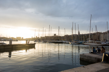 Fototapeta premium Old Port of Marseille 