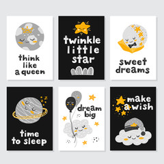 Beautiful posters for baby rooms or bedroom