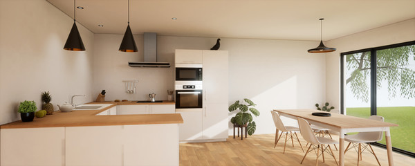 vue 3d cuisine et salle à manger  27-4