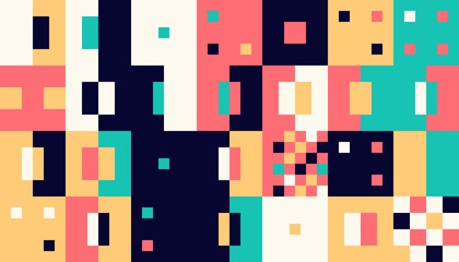 Abstract Square Pattern Design