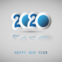 Best Wishes - Celebrate New Year - Greeting Card or Background Design - 2020