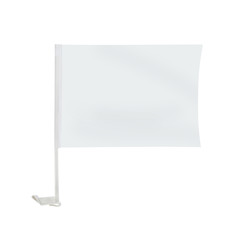 celebration car flag isolated on white