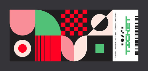 Ticket Abstract Design Template