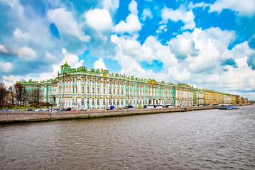 Fototapeta na wymiar Winter Palace and Hermitage Museum. Saint Petersburg. Russia.