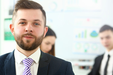 Attractive male in office