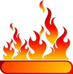 flame banner