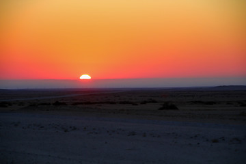Fototapeta na wymiar ナミビアの夕日