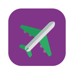 Airplane icon. Travel concept. Vector illustration.