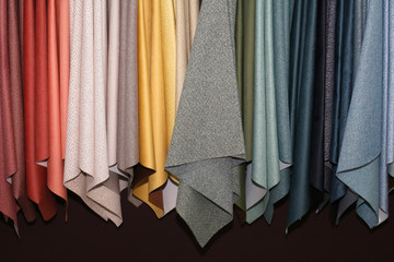 Colorful textile materials samples - 311344280