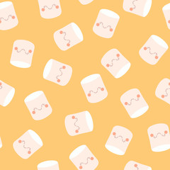 Cute marshmallow random pattern