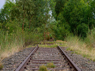 Old railway going nowhere