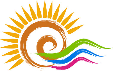 swirl sun logo