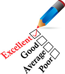 red tick in excellent box