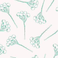 Seamless pattern outline of brunia
