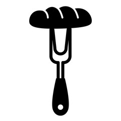Barbeque fork icon vector