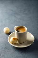 Freshly made espresso