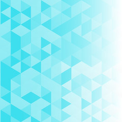 Abstract background of triangles, blue shade. vector design